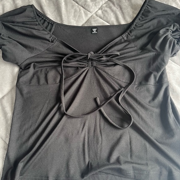 2/$15 Shein drawstring Front Tee - Picture 2 of 3